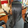 Wednesday 65 natural hair silkpress