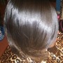 Wednesday 65 natural hair silkpress