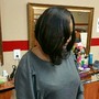 Short hair curled