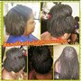 Natural hair silk blowout