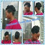 Signature Top Knot Ponytail/bangs