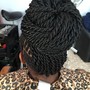 Waist length  Senegalese twist