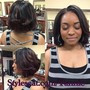 virgin relaxer and style