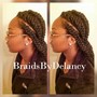 Box Braids (Medium) (Hair included 1b/2)  ($20 Nonrefundable deposit due at booking $Delancystouch )