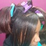 Microlinks Extensions with weft hair