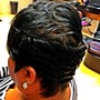 Silk Wrap on relaxer hair