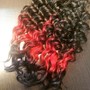 Women Two Strand Flat Twists and Updo