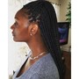 Medium Mermaid Goddess Knotless Braids