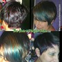 Womens haircut without blowdry