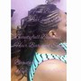 Sleek Ponytail with Bang pincurls