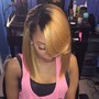 Ombré with silk press