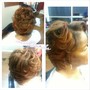 Natural hair pin up or specialty style