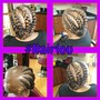 Braids on natural hair