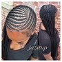 Two strand twists/individual braids (plaits)