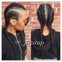 Two strand twists/individual braids (plaits)