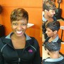 Basic twist/braid up do with hair included