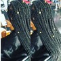 Medium knotless Individual Braids