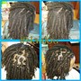 Half head loc retwist