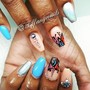 Chrome nails per finger