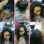 Natural Hair Two Strand Flat Twist ( NO EXTENSIONS HAIR ADDED)