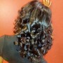 Flexi Rods or Bantu knots