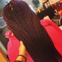 Large Box Braids knee length