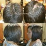 Roller set ( relaxed hair)