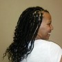 Cornrows or Rope Twists+ Twists (midback)