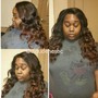 Roller set ( relaxed hair)