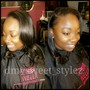 Highlights on natural hair