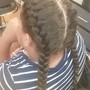 Braided ponytail