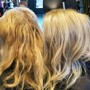 Semi-permanent Toner + blow dry