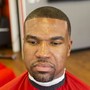 Men's haircut, razor line w/hair fi