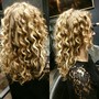 wash/flat iron, curling