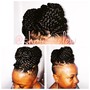 Micro or small Cornrows, natural hair only