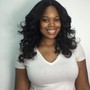 Heat styling (flat iron or curls)