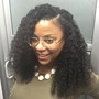 Heat styling (flat iron or curls)