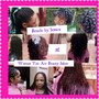 Braid down for weave, wig, or crochet styles