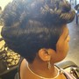 Texturizer on 3 inches or lower short natural hair only