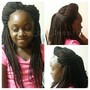 Natural(short hair)  box braids