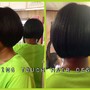 Edges and nape of neck retouch