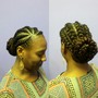 Braided Mohawk W/ added extensions