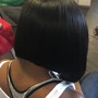 Sew-in ponytail