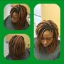 Partical kinky twist w/scalp braids