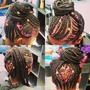 Short box braids