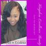 (Frontal Effect) Lace Closure Sew In