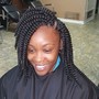 Natural braids style W/ 2strand twist in the back