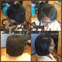 Short hair style (relaxed hair)