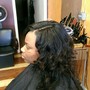 Silk Press with steam treatment (natural/transitioning hair)