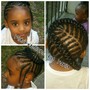 Kids cornrows ages 3 and up